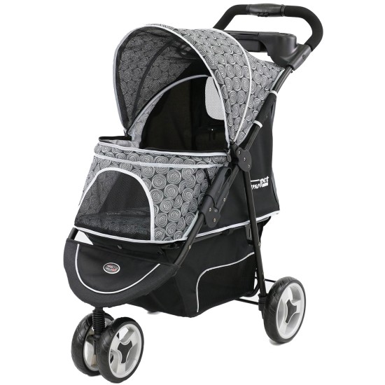 Innopet Allure Cheetah Dog Buggy - Stylish Dog Buggy with Leopard Print - Foldable with One Hand - Max. 20 kg - Storage Basket and 2 Safety Leashes - Ideal Pet Trolley for Cats and Dogs Innopet Allure Cheetah Dog Buggy - Stylish Dog Buggy with Leopard Print - Foldable with One Hand - Max. 20 kg - Storage Basket and 2 Safety Leashes - Ideal Pet Trolley for Cats and Dogs