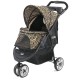 Innopet Allure Cheetah Dog Buggy - Stylish Dog Buggy with Leopard Print - Foldable with One Hand - Max. 20 kg - Storage Basket and 2 Safety Leashes - Ideal Pet Trolley for Cats and Dogs