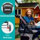 Innopet Avenue Mottled Grey Lightweight Dog & Cat Buggy - Rain Cover Included - Compact City Dog Pram - Foldable 2-Wheel Buggy with Safety Leashes & Storage Basket