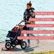 Innopet Comfort Efa Eco Dog Buggy Red / Black - One-Handed Foldable Dog & Cat Pram with 25 kg Load Capacity - Puncture-proof EVA Wheels, 2 Safety Leashes - Storage Basket & 3-Wheel Design Innopet Comfort Efa Eco Dog Buggy Red / Black - One-Handed Foldable Dog & Cat Pram with 25 kg Load Capacity - Puncture-proof EVA Wheels, 2 Safety Leashes - Storage Basket & 3-Wheel Design