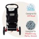 Innopet Comfort Efa Eco Dog Buggy Red / Black - One-Handed Foldable Dog & Cat Pram with 25 kg Load Capacity - Puncture-proof EVA Wheels, 2 Safety Leashes - Storage Basket & 3-Wheel Design Innopet Comfort Efa Eco Dog Buggy Red / Black - One-Handed Foldable Dog & Cat Pram with 25 kg Load Capacity - Puncture-proof EVA Wheels, 2 Safety Leashes - Storage Basket & 3-Wheel Design