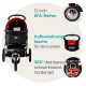 Innopet Comfort Efa Eco Dog Buggy Red / Black - One-Handed Foldable Dog & Cat Pram with 25 kg Load Capacity - Puncture-proof EVA Wheels, 2 Safety Leashes - Storage Basket & 3-Wheel Design Innopet Comfort Efa Eco Dog Buggy Red / Black - One-Handed Foldable Dog & Cat Pram with 25 kg Load Capacity - Puncture-proof EVA Wheels, 2 Safety Leashes - Storage Basket & 3-Wheel Design