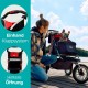 Innopet Comfort Efa Eco Dog Buggy Red / Black - One-Handed Foldable Dog & Cat Pram with 25 kg Load Capacity - Puncture-proof EVA Wheels, 2 Safety Leashes - Storage Basket & 3-Wheel Design Innopet Comfort Efa Eco Dog Buggy Red / Black - One-Handed Foldable Dog & Cat Pram with 25 kg Load Capacity - Puncture-proof EVA Wheels, 2 Safety Leashes - Storage Basket & 3-Wheel Design