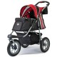 Innopet Comfort Efa Eco Dog Buggy Red / Black - One-Handed Foldable Dog & Cat Pram with 25 kg Load Capacity - Puncture-proof EVA Wheels, 2 Safety Leashes - Storage Basket & 3-Wheel Design Innopet Comfort Efa Eco Dog Buggy Red / Black - One-Handed Foldable Dog & Cat Pram with 25 kg Load Capacity - Puncture-proof EVA Wheels, 2 Safety Leashes - Storage Basket & 3-Wheel Design