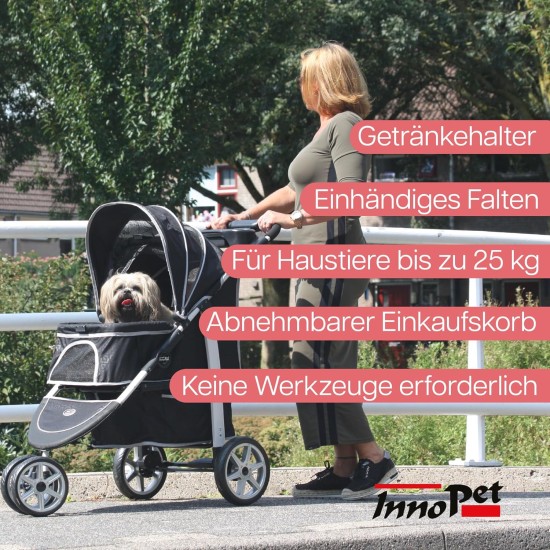Innopet, Free Rain And Wind Cover, Monaco Stroller, Non Zipp Mesh Front Window Stroller Innopet, Free Rain And Wind Cover, Monaco Stroller, Non Zipp Mesh Front Window Stroller