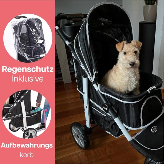 Innopet, Free Rain And Wind Cover, Monaco Stroller, Non Zipp Mesh Front Window Stroller Innopet, Free Rain And Wind Cover, Monaco Stroller, Non Zipp Mesh Front Window Stroller