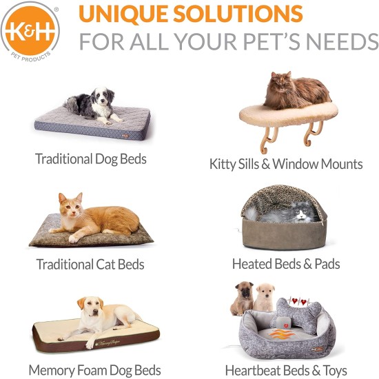 K&H Pet Products Bicycle Basket for Dogs, Universal Fit for Cats, Dogs, Pets, Bicycle Basket with Front Wheel Mount Included, Washable Lining, Strong Metal Basket, 2 K&H Pet Products Bicycle Basket for Dogs, Universal Fit for Cats, Dogs, Pets, Bicycle Basket with Front Wheel Mount Included, Washable Lining, Strong Metal Basket, 2