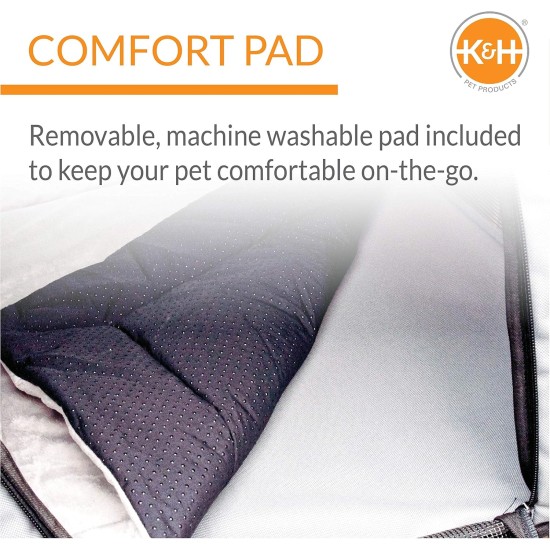 K&H Pet Products Travel Safety Pet Carrier Medium Gray 24" x 19" x 17" K&H Pet Products Travel Safety Pet Carrier Medium Gray 24" x 19" x 17"