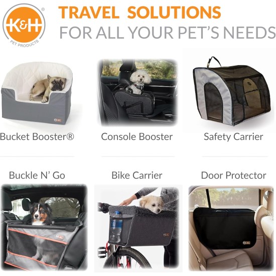 K&H Pet Products Travel Safety Pet Carrier Medium Gray 24" x 19" x 17" K&H Pet Products Travel Safety Pet Carrier Medium Gray 24" x 19" x 17"