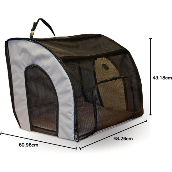 K&H Pet Products Travel Safety Pet Carrier Medium Gray 24" x 19" x 17" K&H Pet Products Travel Safety Pet Carrier Medium Gray 24" x 19" x 17"