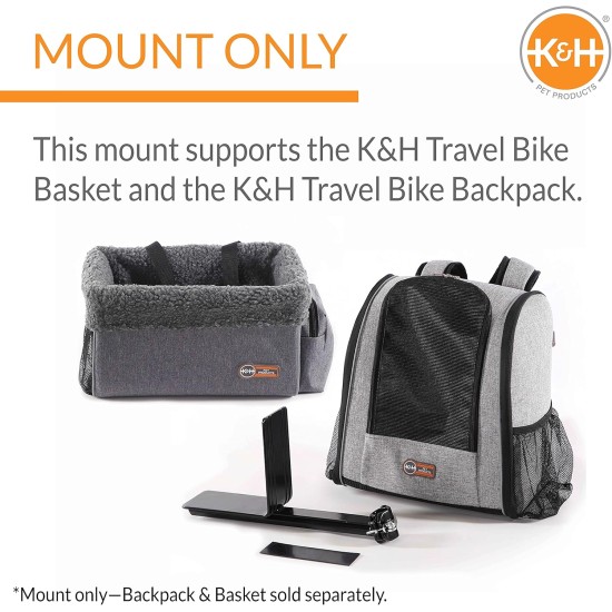K&H Pet Products Universal Rear Bicycle Carrier for Cat and Dog Bicycle Basket and Backpack Black Universal Fit K&H Pet Products Universal Rear Bicycle Carrier for Cat and Dog Bicycle Basket and Backpack Black Universal Fit