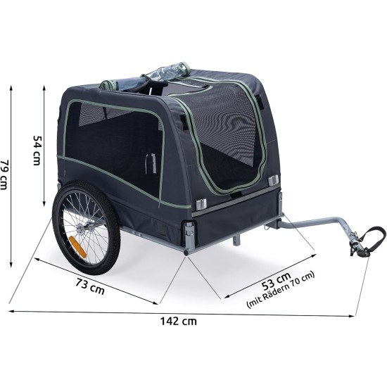 Karlie Dog Bicycle Trailer OX 152 x 74 x 84 cm Karlie Dog Bicycle Trailer OX 152 x 74 x 84 cm