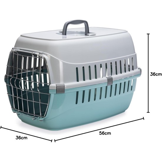 Karlie Eco Tourist 2 Transport Box, 56 x 36 x 36 cm, Aquamarine Karlie Eco Tourist 2 Transport Box, 56 x 36 x 36 cm, Aquamarine