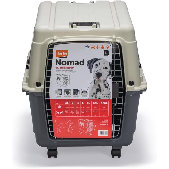 Karlie aircraft box Nomad, size M (without wheels) 68 x 51 x 47 cm Karlie aircraft box Nomad, size M (without wheels) 68 x 51 x 47 cm