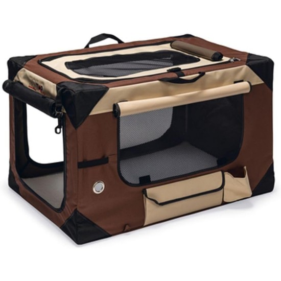 Karlie smart top deluxe dog transport box, Beige / Brown Karlie smart top deluxe dog transport box, Beige / Brown