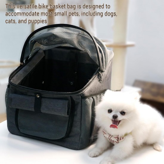 Kavolet Dog Bicycle Basket, Small Dog Carrier Oxford Fabric, Pet Carrier, Bicycle Baskets for Dogs, Puppy Bicycle Bag, Backpack for Small, Medium Cats and Dogs, 39 x 32 x 29 cm Kavolet Dog Bicycle Basket, Small Dog Carrier Oxford Fabric, Pet Carrier, Bicycle Baskets for Dogs, Puppy Bicycle Bag, Backpack for Small, Medium Cats and Dogs, 39 x 32 x 29 cm