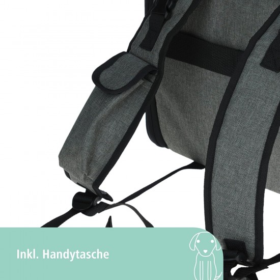 Kerbl Pet Vacation Dog Backpack 43 x 24 x 30 cm, Grey/Blue Kerbl Pet Vacation Dog Backpack 43 x 24 x 30 cm, Grey/Blue