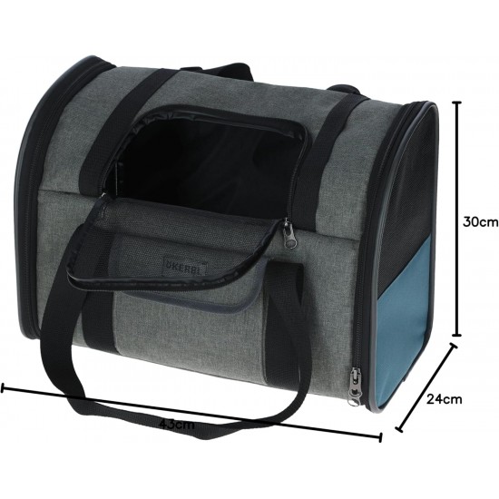 Kerbl Pet Vacation Dog Backpack 43 x 24 x 30 cm, Grey/Blue Kerbl Pet Vacation Dog Backpack 43 x 24 x 30 cm, Grey/Blue