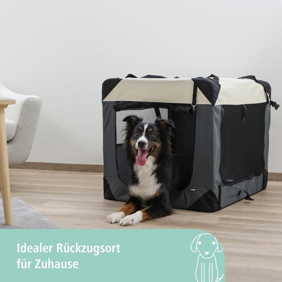 Kerbl Travel Box Journey, 70 x 52 x 52 cm, Grey/Beige Kerbl Travel Box Journey, 70 x 52 x 52 cm, Grey/Beige