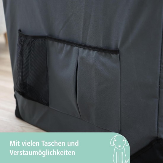 Kerbl Travel Box Journey, 70 x 52 x 52 cm, Grey/Beige Kerbl Travel Box Journey, 70 x 52 x 52 cm, Grey/Beige
