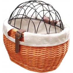 Kuashidai Wicker Bicycle Basket Small Dogs Cats Suitable for All Kinds of Bikes Kuashidai Wicker Bicycle Basket Small Dogs Cats Suitable for All Kinds of Bikes