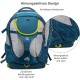 Kurgo G-Train backpack with integrated dog compartment, waterproof base, with bottle holders, for pets up to 11 kg, red Kurgo G-Train backpack with integrated dog compartment, waterproof base, with bottle holders, for pets up to 11 kg, red