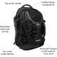 Kurgo G-Train backpack with integrated dog compartment, waterproof base, with bottle holders, for pets up to 11 kg, red Kurgo G-Train backpack with integrated dog compartment, waterproof base, with bottle holders, for pets up to 11 kg, red
