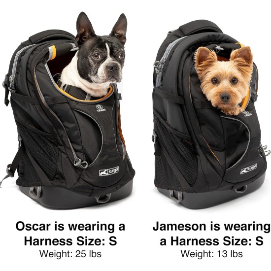 Kurgo G-Train backpack with integrated dog compartment, waterproof base, with bottle holders, for pets up to 11 kg, red Kurgo G-Train backpack with integrated dog compartment, waterproof base, with bottle holders, for pets up to 11 kg, red