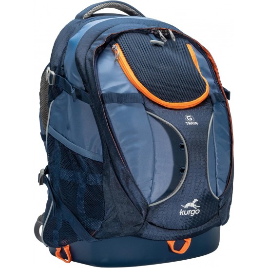 Kurgo G-Train dog backpack, with integrated pet compartment, waterproof base, for pets up to 11 kg, navy blue Kurgo G-Train dog backpack, with integrated pet compartment, waterproof base, for pets up to 11 kg, navy blue