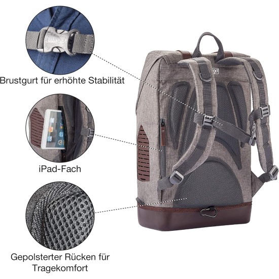 Kurgo K9 Dog Backpack for Dogs up to 11 kg, Carry Bag for Dogs and Cats, Includes Laptop Compartment and iPad Compartment, Includes Bottle Opener Buckle, Waterproof Base Kurgo K9 Dog Backpack for Dogs up to 11 kg, Carry Bag for Dogs and Cats, Includes Laptop Compartment and iPad Compartment, Includes Bottle Opener Buckle, Waterproof Base