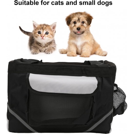 LIKJ Dog Bicycle Basket, Removable Bicycle Basket, Durable Dog Bicycle Bag for Small, Medium Dogs LIKJ Dog Bicycle Basket, Removable Bicycle Basket, Durable Dog Bicycle Bag for Small, Medium Dogs