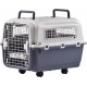 Lanco Portable and breathable large plastic dog carrier. Pets dogs. Durable material. Dimensions: 89 x 61 x 74 cm. Two handles. Grey and white colour. Lanco Portable and breathable large plastic dog carrier. Pets dogs. Durable material. Dimensions: 89 x 61 x 74 cm. Two handles. Grey and white colour.
