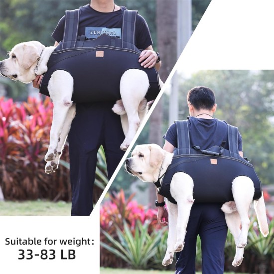 Large Dog Carrier, Dog Backpack, Pet Leg Support, Dog Harness, Dog Carrier for Elderly Dogs, Joint Injuries, Arthritis, Up and Down Stairs, Paralysis, XXXL for Large Dog Carrier, Dog Backpack, Pet Leg Support, Dog Harness, Dog Carrier for Elderly Dogs, Joint Injuries, Arthritis, Up and Down Stairs, Paralysis, XXXL for