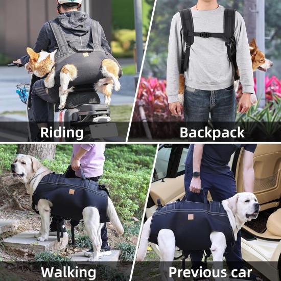 Large Dog Carrier, Dog Backpack, Pet Leg Support, Dog Harness, Dog Carrier for Elderly Dogs, Joint Injuries, Arthritis, Up and Down Stairs, Paralysis, XXXL for Large Dog Carrier, Dog Backpack, Pet Leg Support, Dog Harness, Dog Carrier for Elderly Dogs, Joint Injuries, Arthritis, Up and Down Stairs, Paralysis, XXXL for