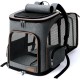 Lekereise Cat Backpack Expandable Pet Carrier Backpack for Small Cats and Dogs, Airline Approved, Foldable Dog Carrier Backpack with Inner Safety Leash, Grey Lekereise Cat Backpack Expandable Pet Carrier Backpack for Small Cats and Dogs, Airline Approved, Foldable Dog Carrier Backpack with Inner Safety Leash, Grey