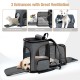 Lekereise Cat Backpack Expandable Pet Carrier Backpack for Small Cats and Dogs, Airline Approved, Foldable Dog Carrier Backpack with Inner Safety Leash, Grey Lekereise Cat Backpack Expandable Pet Carrier Backpack for Small Cats and Dogs, Airline Approved, Foldable Dog Carrier Backpack with Inner Safety Leash, Grey