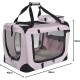 Lightweight Fabric Pet Carrier Crate with Fleece Mat and Food Bag - Large (70 x 52 x 52 cm), Black Lightweight Fabric Pet Carrier Crate with Fleece Mat and Food Bag - Large (70 x 52 x 52 cm), Black