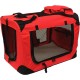 Lightweight Fabric Pet Carrier Crate with Fleece Mat and Food Bag - Large (70 x 52 x 52 cm), Black Lightweight Fabric Pet Carrier Crate with Fleece Mat and Food Bag - Large (70 x 52 x 52 cm), Black