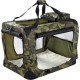 Lightweight Fabric Pet Carrier Crate with Fleece Mat and Food Bag - Large (70 x 52 x 52 cm), Black Lightweight Fabric Pet Carrier Crate with Fleece Mat and Food Bag - Large (70 x 52 x 52 cm), Black