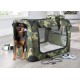 Lightweight Fabric Pet Carrier Crate with Fleece Mat and Food Bag - Large (70 x 52 x 52 cm), Black Lightweight Fabric Pet Carrier Crate with Fleece Mat and Food Bag - Large (70 x 52 x 52 cm), Black
