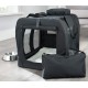 Lightweight Fabric Pet Carrier Crate with Fleece Mat and Food Bag - Large (70 x 52 x 52 cm), Black Lightweight Fabric Pet Carrier Crate with Fleece Mat and Food Bag - Large (70 x 52 x 52 cm), Black
