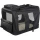Lightweight Fabric Pet Carrier Crate with Fleece Mat and Food Bag - Large (70 x 52 x 52 cm), Black Lightweight Fabric Pet Carrier Crate with Fleece Mat and Food Bag - Large (70 x 52 x 52 cm), Black