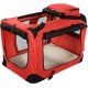 Lightweight Fabric Pet Carrier Crate with Fleece Mat and Food Bag - Large (70 x 52 x 52 cm), Black Lightweight Fabric Pet Carrier Crate with Fleece Mat and Food Bag - Large (70 x 52 x 52 cm), Black