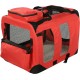 Lightweight Fabric Pet Carrier Crate with Fleece Mat and Food Bag - Large (70 x 52 x 52 cm), Black Lightweight Fabric Pet Carrier Crate with Fleece Mat and Food Bag - Large (70 x 52 x 52 cm), Black