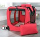 Lightweight Fabric Pet Carrier Crate with Fleece Mat and Food Bag - Large (70 x 52 x 52 cm), Black Lightweight Fabric Pet Carrier Crate with Fleece Mat and Food Bag - Large (70 x 52 x 52 cm), Black