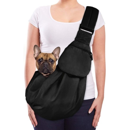 Lukovee Pet Carrier Sling Hands-Free Adjustable Padded Strap Carrier Bag Breathable Cotton Shoulder Bag Front Pocket Seat Belt for Small Dogs Cats Puppies Lukovee Pet Carrier Sling Hands-Free Adjustable Padded Strap Carrier Bag Breathable Cotton Shoulder Bag Front Pocket Seat Belt for Small Dogs Cats Puppies