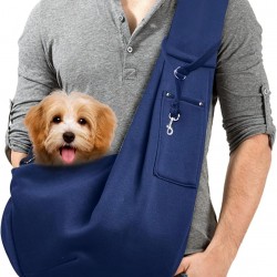 Lyneun 6 kg Dog Carry Bag, Portable Adjustable Dog Carrier Towel, Hands-Free Dog Bag, Breathable Transport Bag for Outdoor Walking Activities and Excursions (Navy Blue) Lyneun 6 kg Dog Carry Bag, Portable Adjustable Dog Carrier Towel, Hands-Free Dog Bag, Breathable Transport Bag for Outdoor Walking Activities and Excursions (Navy Blue)