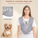 Lyneun Dog Carrier Bag, Soft Hands-Free Dog Bag, Sling for Dogs, Front Package with Adjustable Strap, Flexible Dog Sling for Dogs, Cats (Grey) Lyneun Dog Carrier Bag, Soft Hands-Free Dog Bag, Sling for Dogs, Front Package with Adjustable Strap, Flexible Dog Sling for Dogs, Cats (Grey)