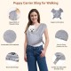 Lyneun Dog Carrier Bag, Soft Hands-Free Dog Bag, Sling for Dogs, Front Package with Adjustable Strap, Flexible Dog Sling for Dogs, Cats (Grey) Lyneun Dog Carrier Bag, Soft Hands-Free Dog Bag, Sling for Dogs, Front Package with Adjustable Strap, Flexible Dog Sling for Dogs, Cats (Grey)