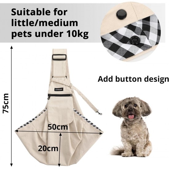 Lyneun Dog Carrier Bag for Pets, Adjustable Shoulder Bag, Transport Bag for Pets, Breathable Transport Bag for Cats and Dogs, Suitable for Walking and Outdoor Activities and Excursions Lyneun Dog Carrier Bag for Pets, Adjustable Shoulder Bag, Transport Bag for Pets, Breathable Transport Bag for Cats and Dogs, Suitable for Walking and Outdoor Activities and Excursions